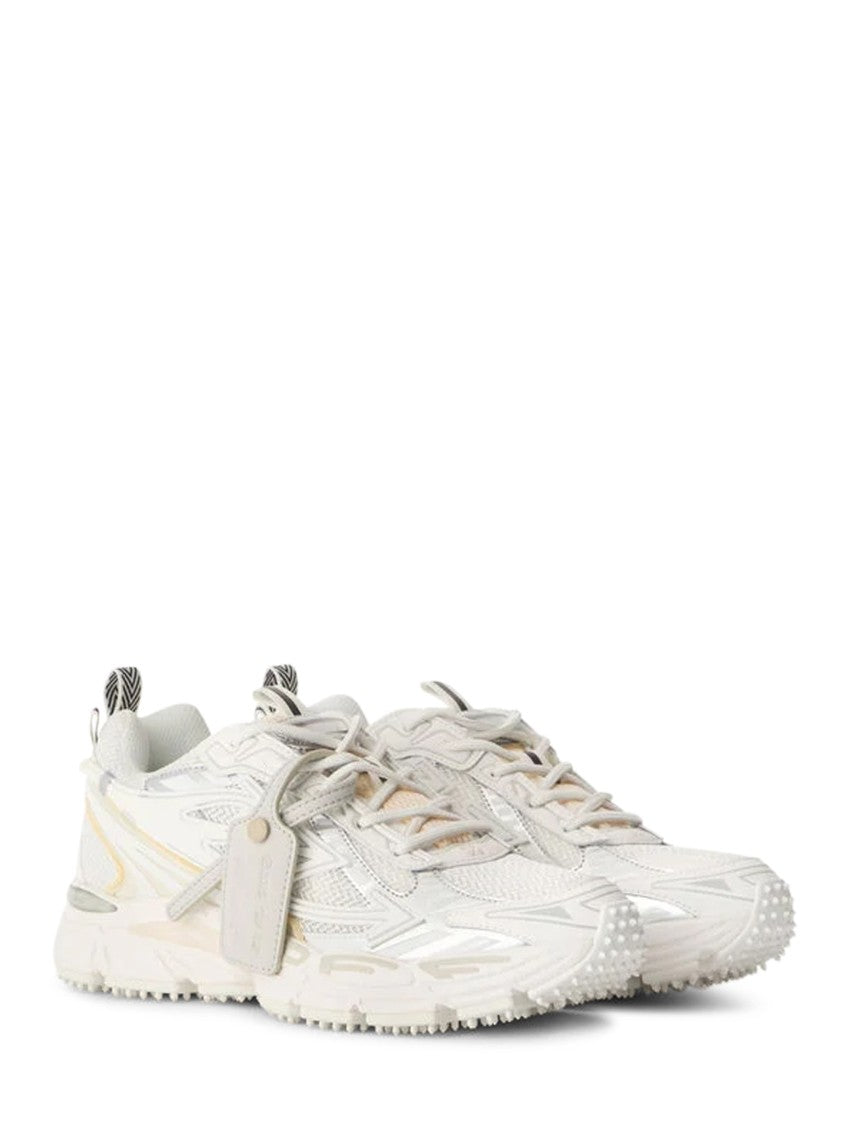 Off-White Layered Mesh Sneakers With Chunky Sole