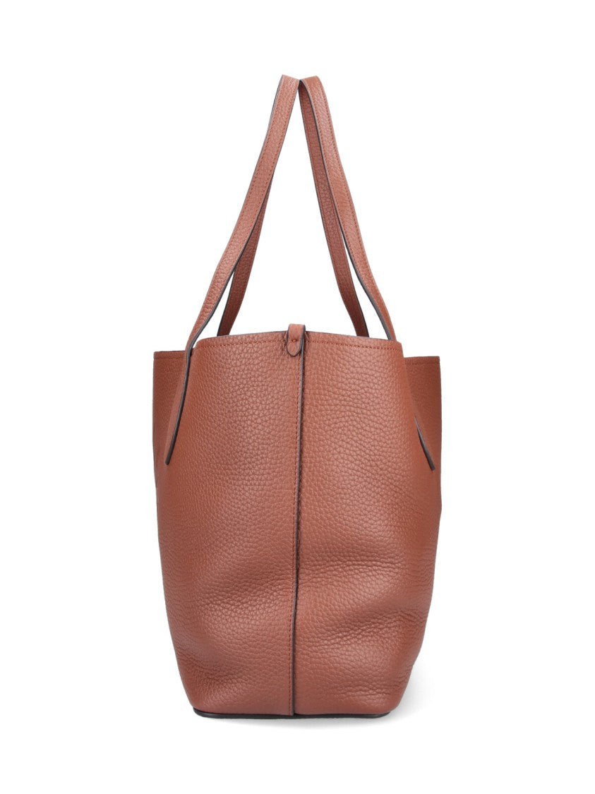 Mulberry Brown Tree Grain Leather Tote Bag
