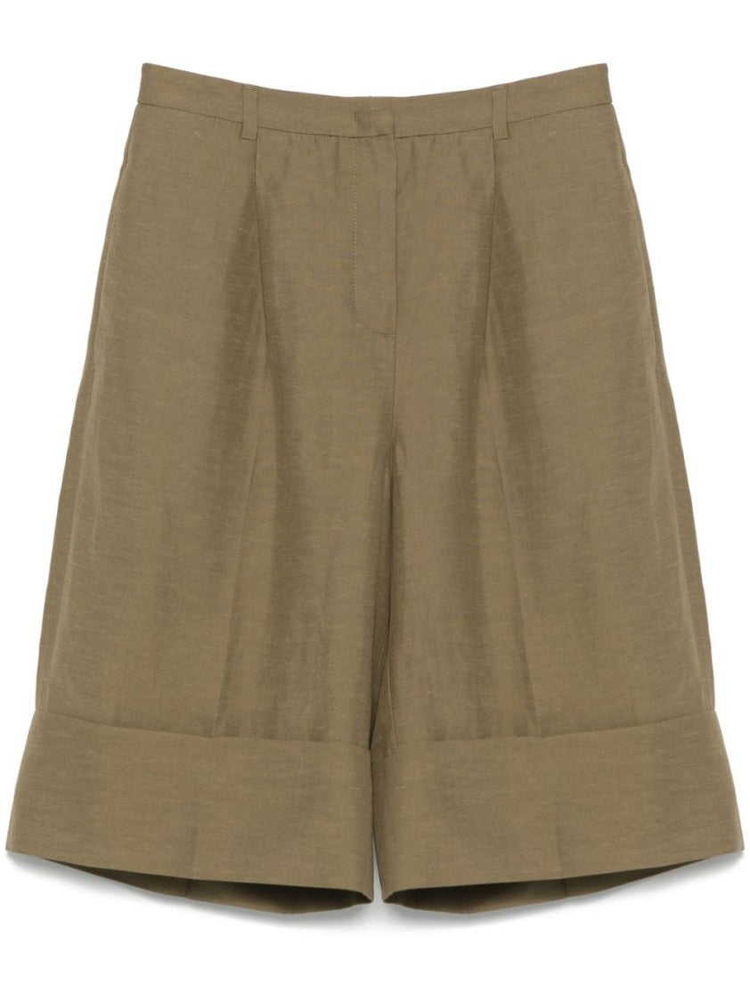 Blugirl Tailored Cuffed Wide-Leg Shorts