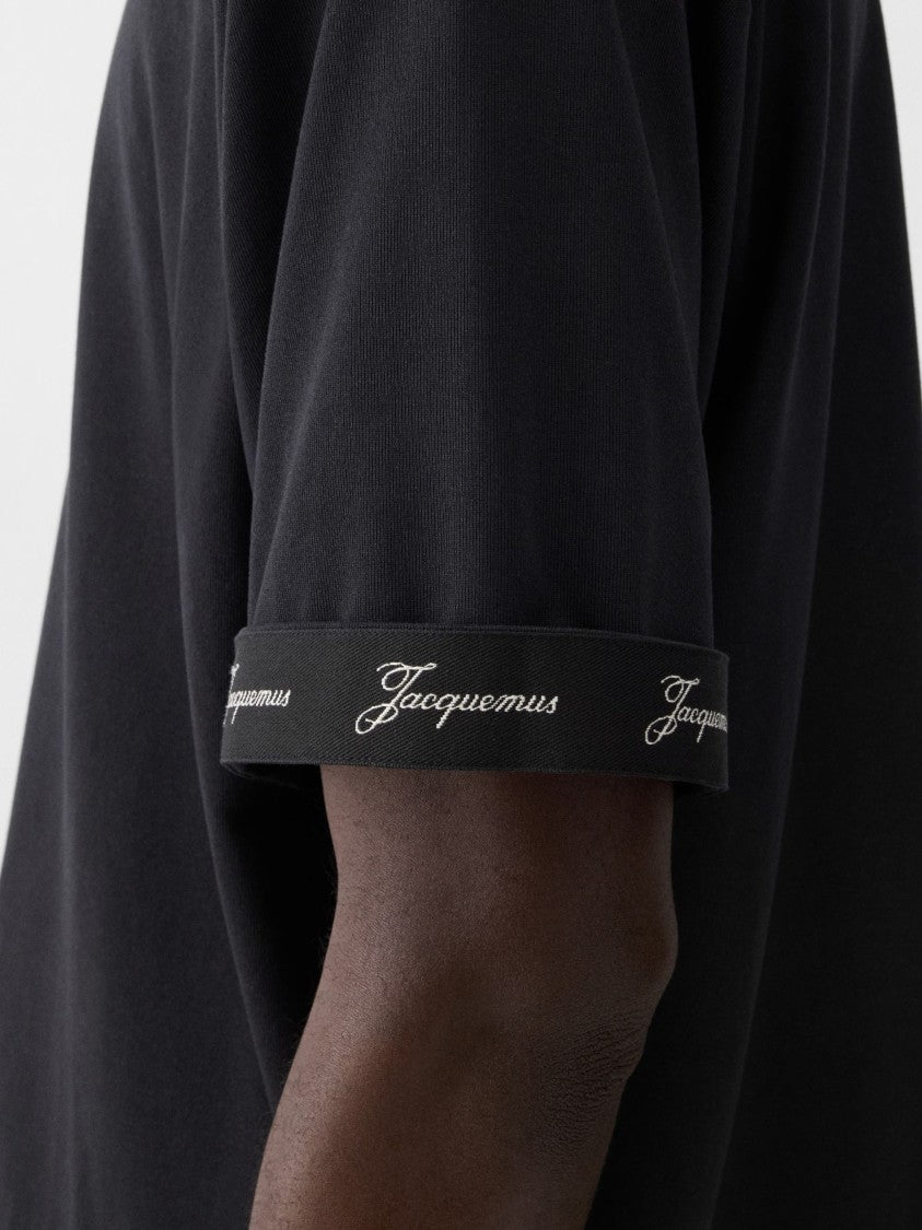 Jacquemus Relaxed Fit Cotton Crewneck T-Shirt With Logo Detail