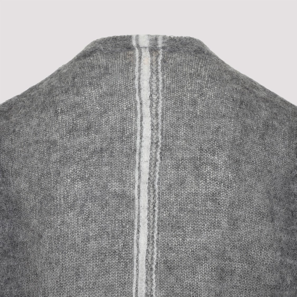 Mordecai Grey Melange Mohair Crewneck Sweater