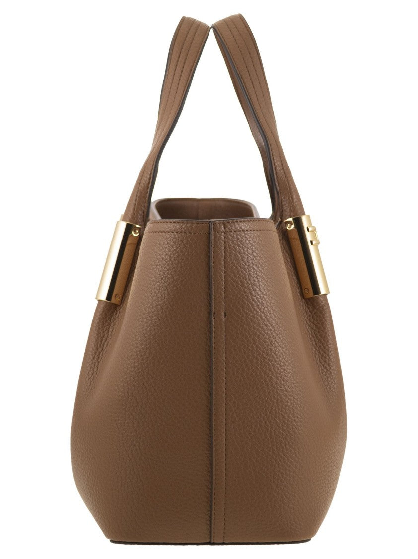 Elisabetta Franchi Medium Tote Bag With Logo Details