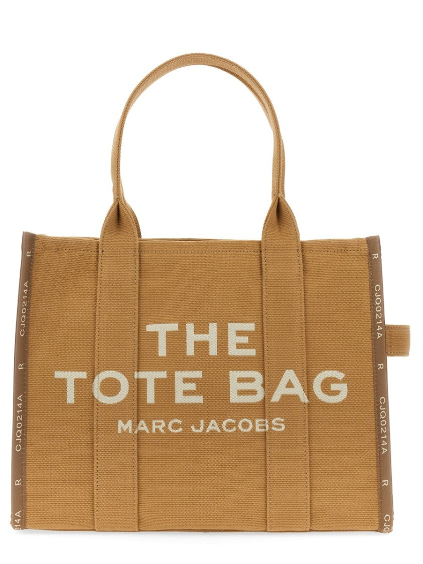 Marc Jacobs Large Jacquard Cotton Blend Logo Tote Bag