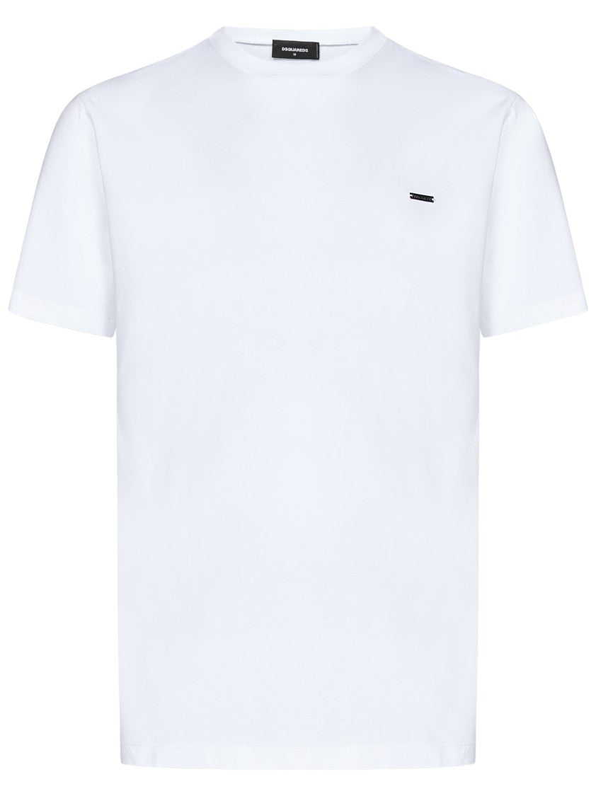 Dsquared2 Relaxed Fit White Cotton Jersey T-Shirt