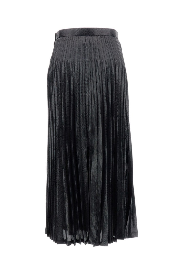 Junya Watanabe Midi-Length Pleated Skirt With Structured Silhouette