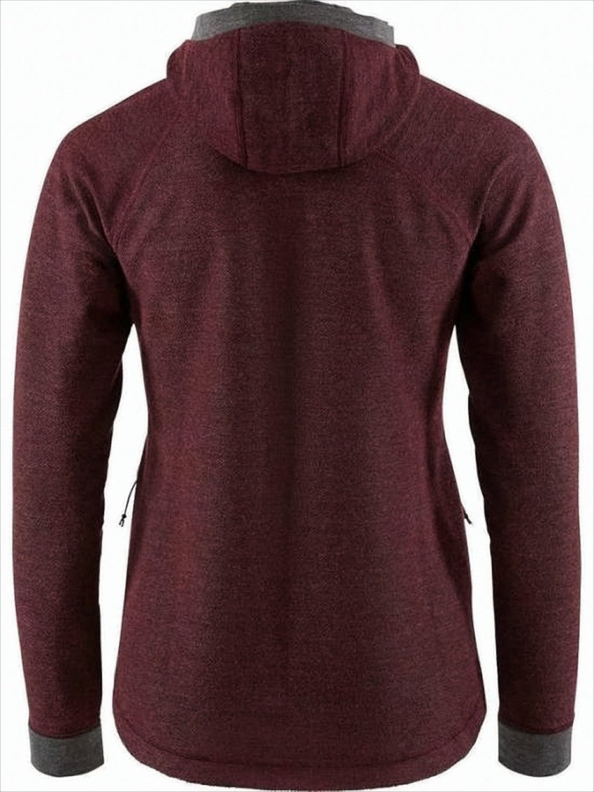 Klattermusen Fitted Burgundy Hooded Klattermusen Jacket