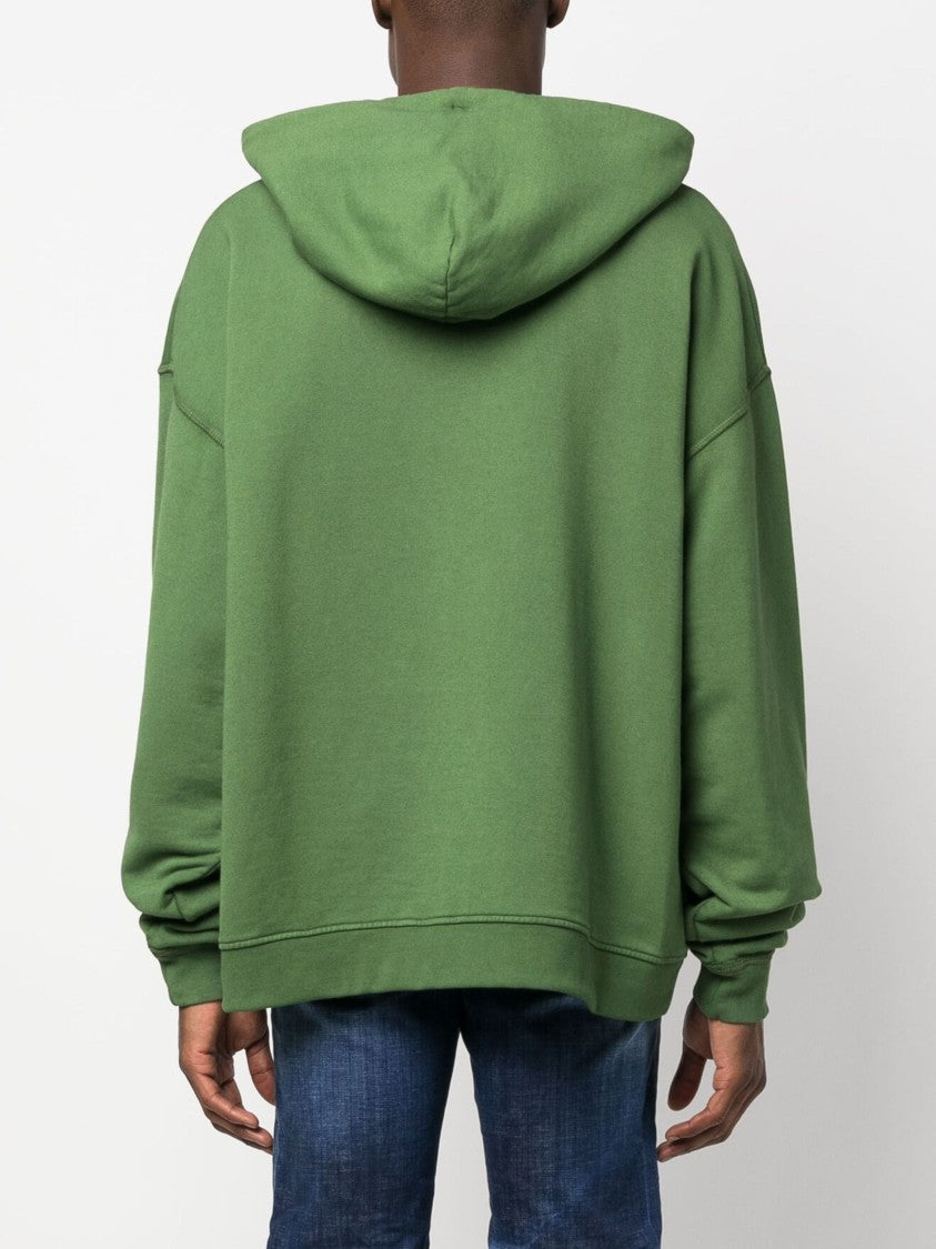 Dsquared2 Graphic-Print Verde Cotton Hoodie