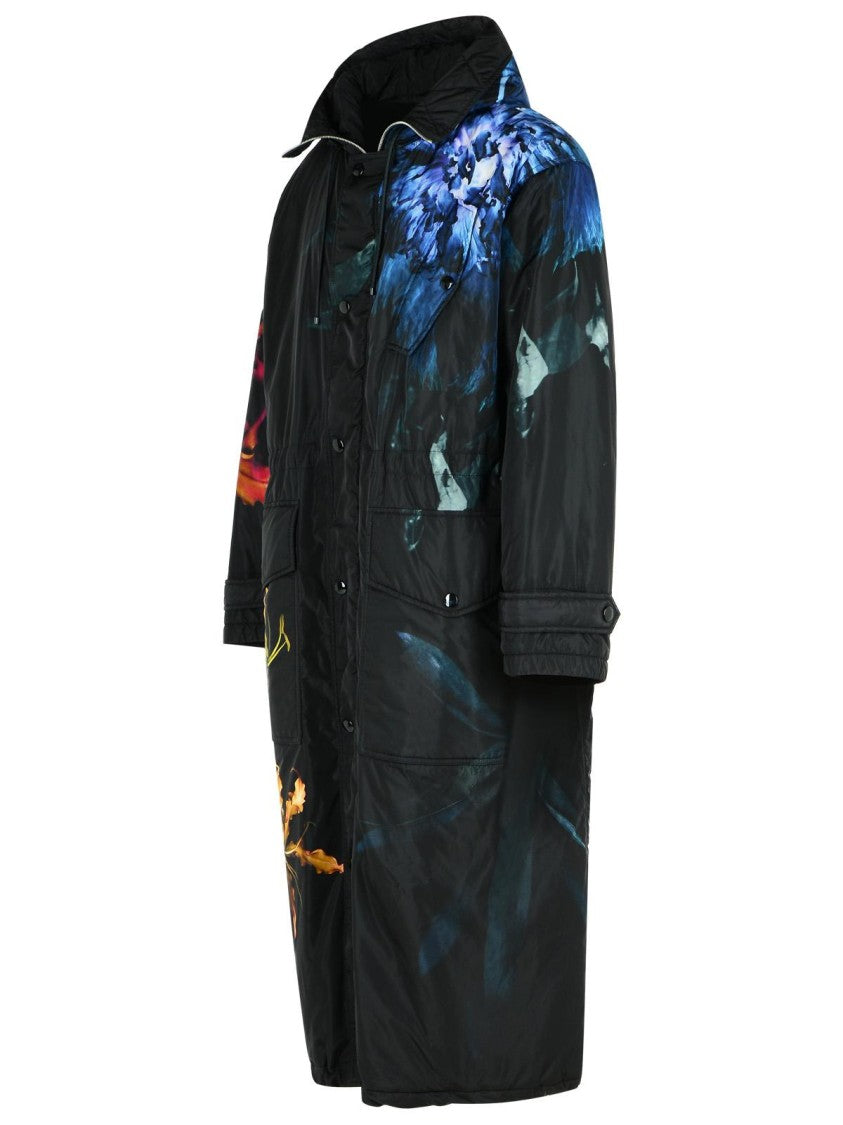 Dries Van Noten Varna' Black Polyamide Coat