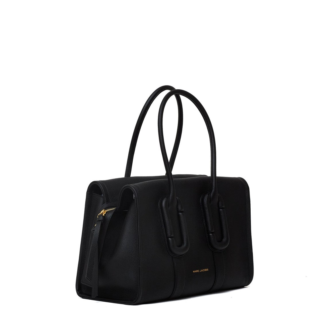 Marc Jacobs Pebble Leather Structured City Tote With Gold-Tone Accents