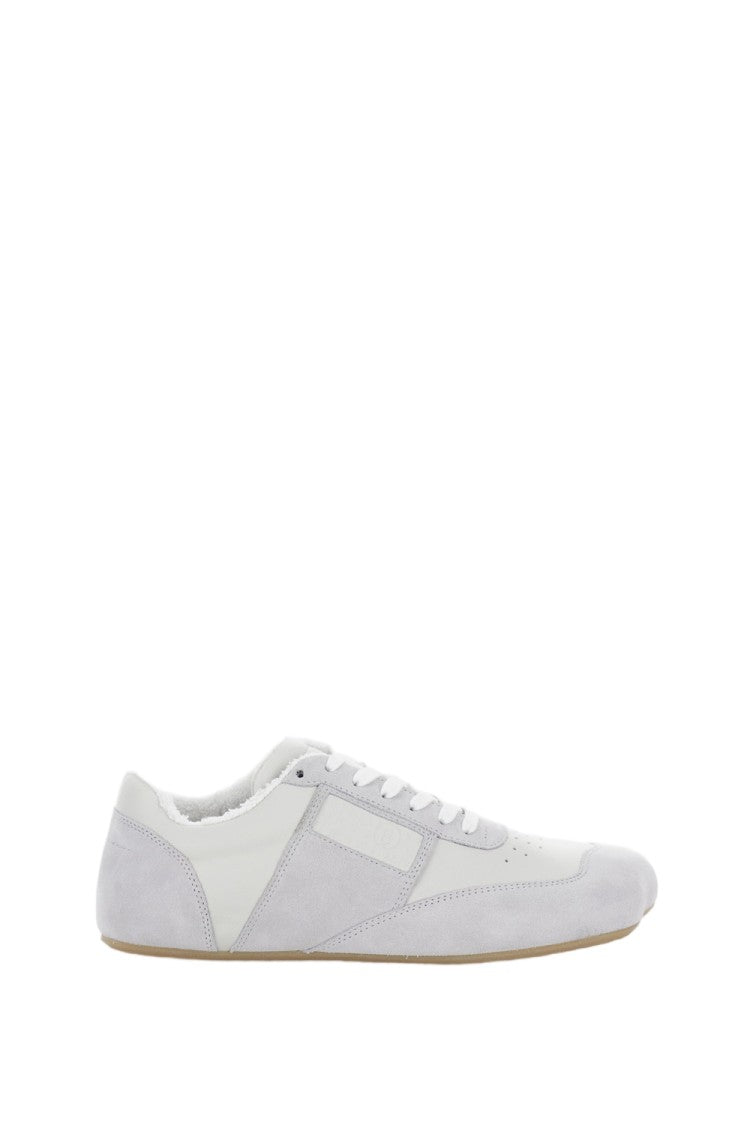 Mm6 By Maison Margiela Low-Profile Sneakers With Teddy Interior And Rubber Sole