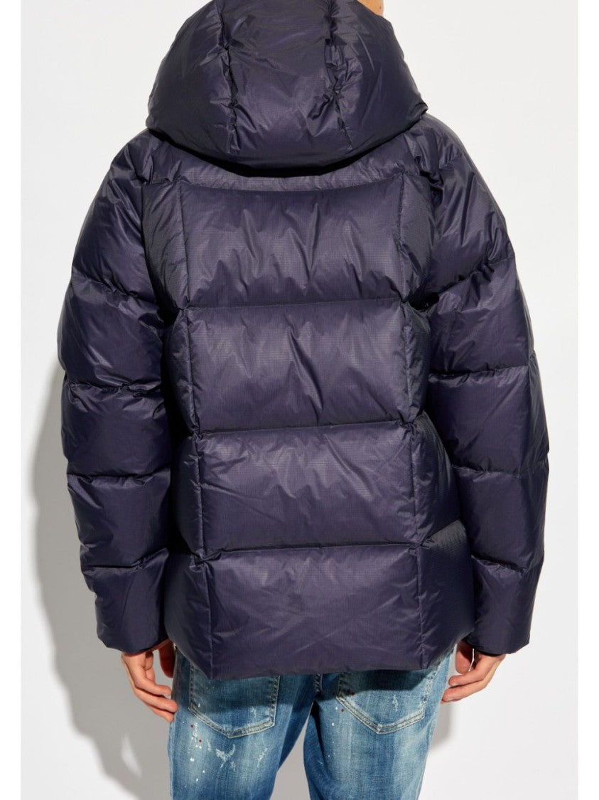 Dsquared2 Quilted Puff Coat With Hood And Relaxed Fit