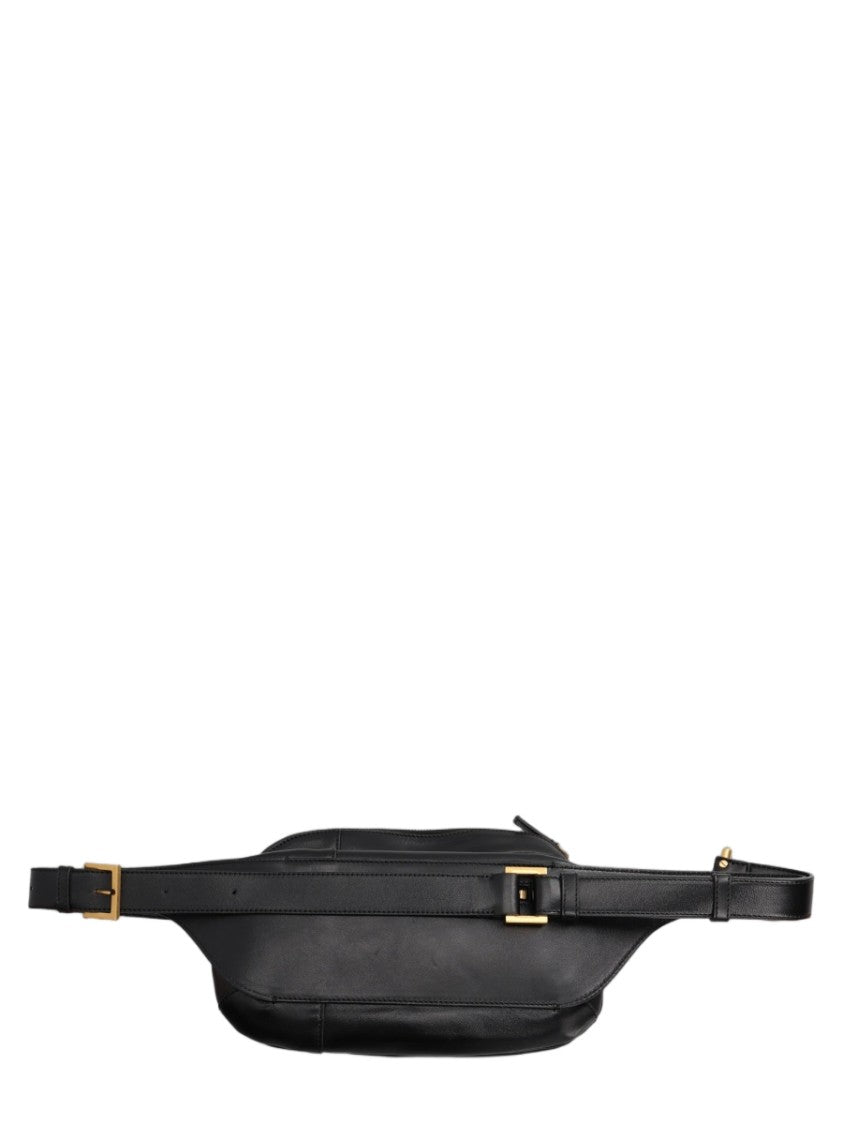 Versace Red Medusa Emblem Embossed Belt Bag