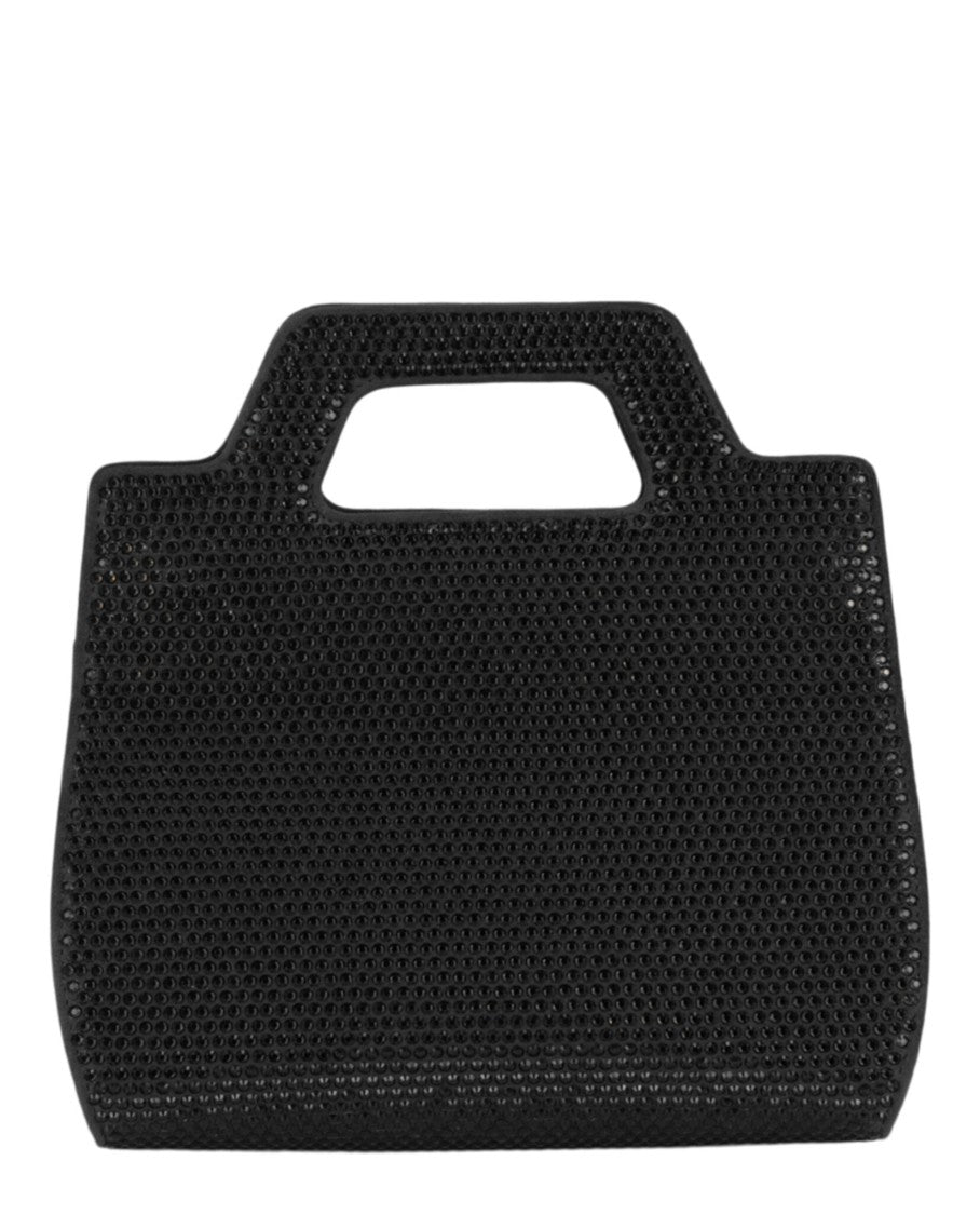 Ferragamo Wanda Mini Stain And Strass Top-Handle Bag