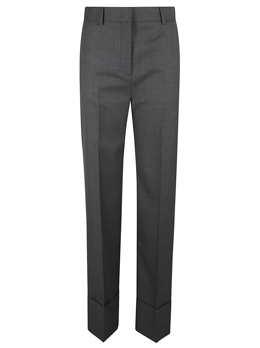 Valentino Garavani Tailored Grey Trousers With Classic Waistband