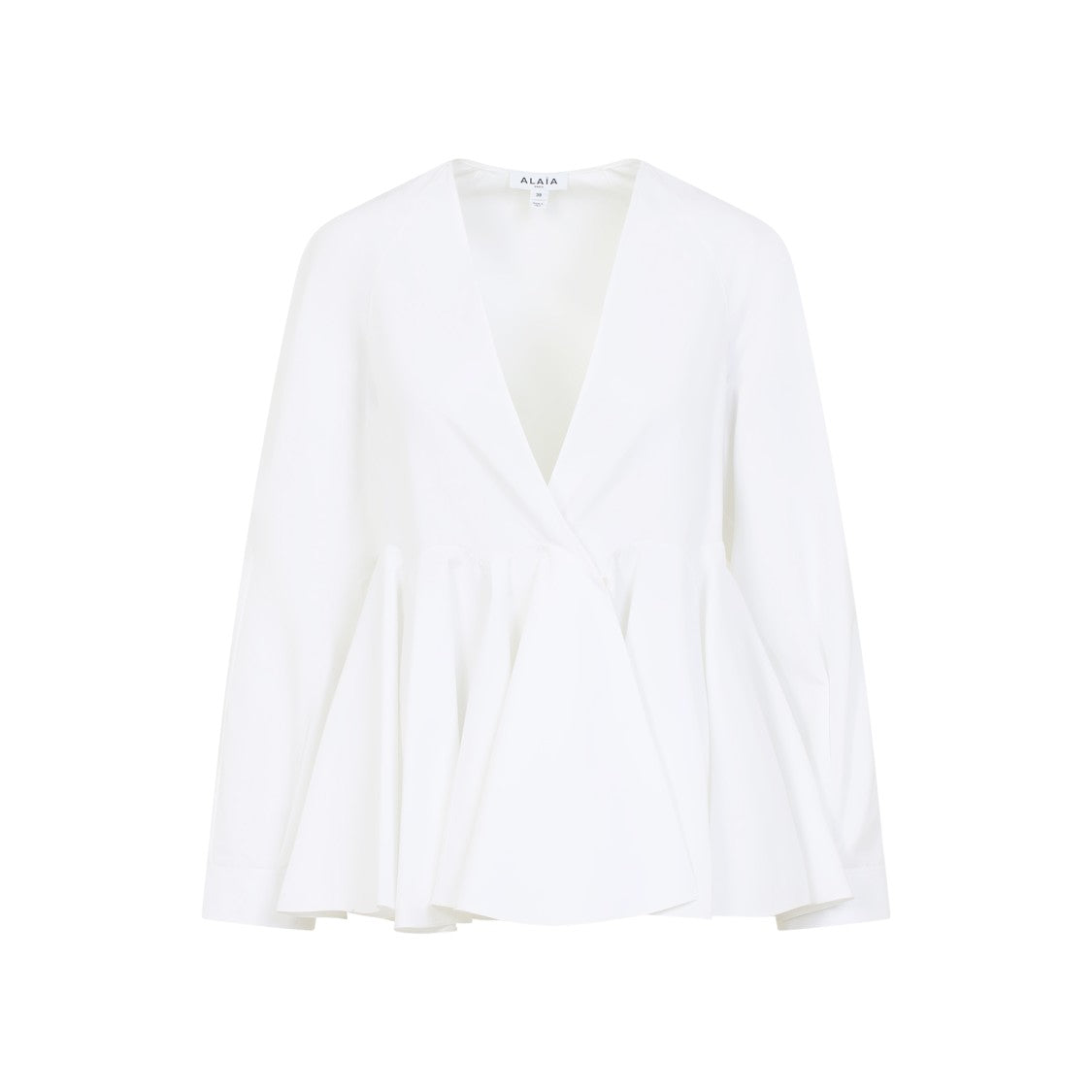 Alaïa Flare White Cotton Shirt