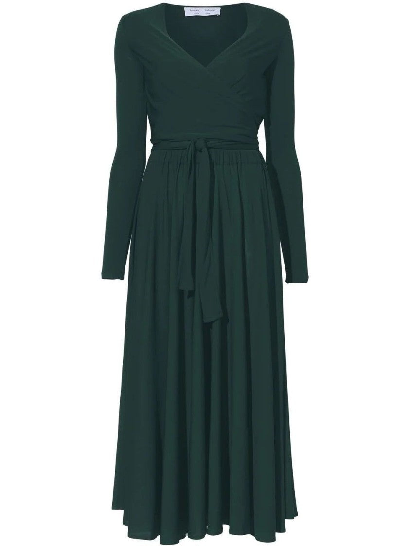 Proenza Schouler Matte Crepe Wrap Dress