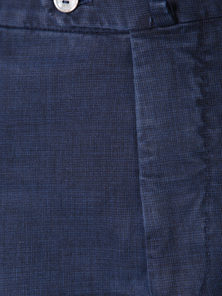 Dell'oglio Tailored Blue Trousers With Lightweight Fabric