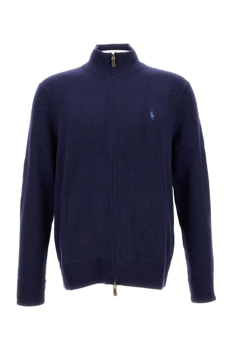 Polo Ralph Lauren Zip-Up High Collar Wool Pullover