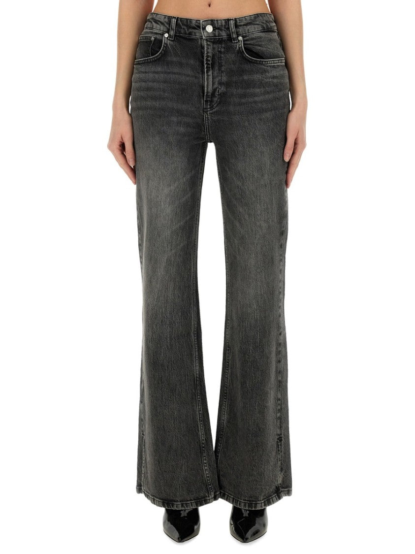 Moschino High-Waisted Wide-Leg Jeans
