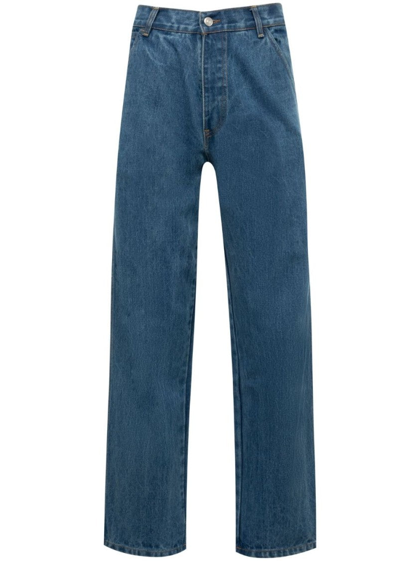 Hommegirls Medium Blue Straight Leg Jeans