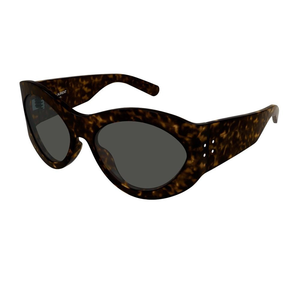 Saint Laurent Sl 854 Linea Sl Logo Oversized Round Sunglasses