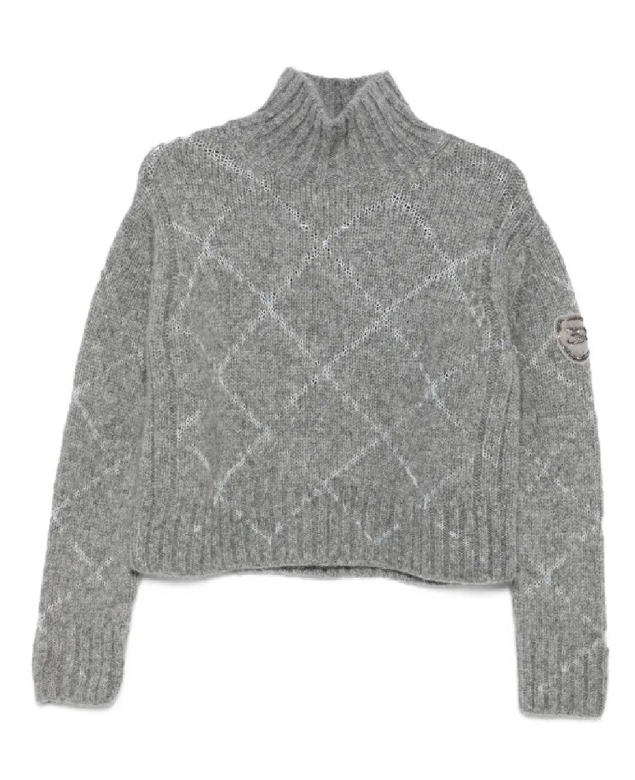 Ermanno Scervino Long Sleeve Turtleneck Sweater