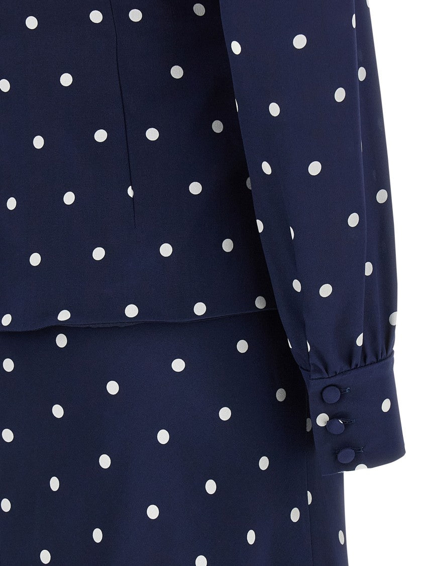 Alessandra Rich Polka Dot Dress