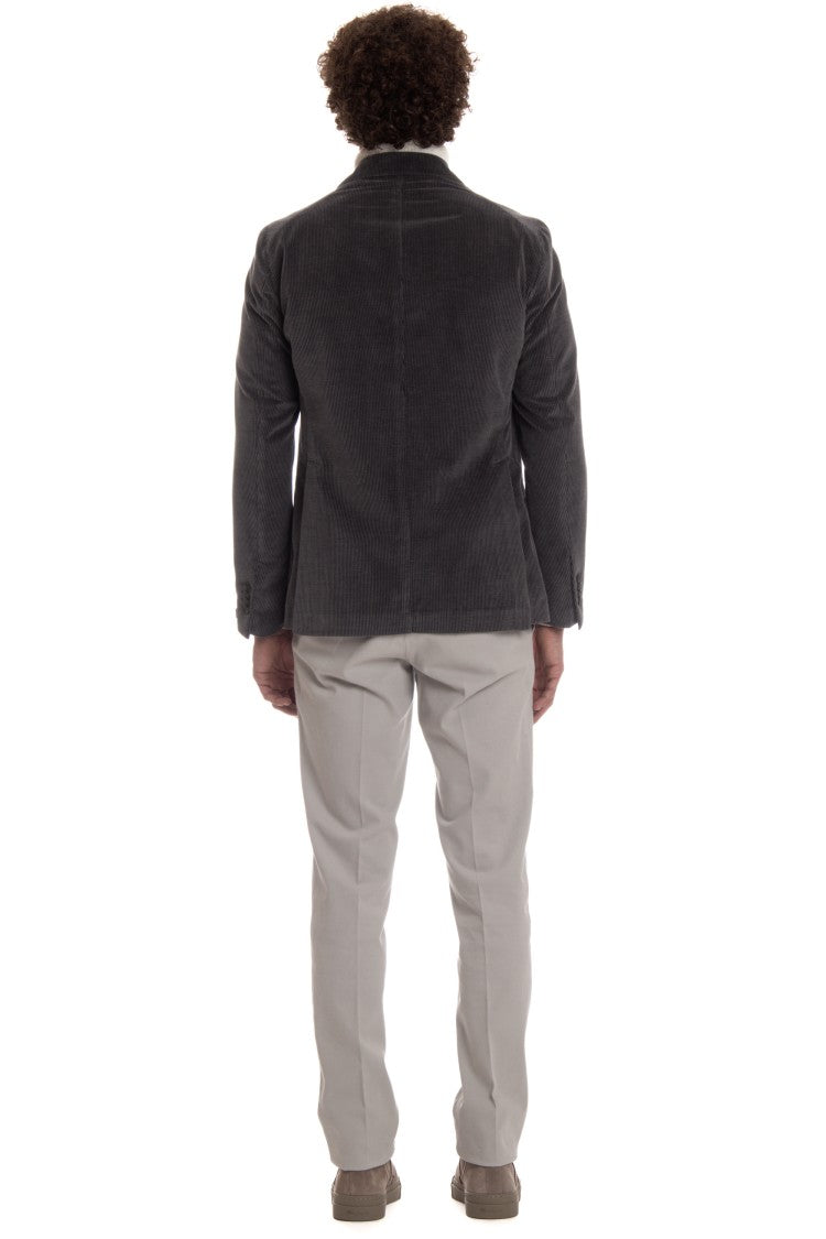 Tagliatore Double-Breasted Cashco Velvet Jacket Mod. Montecarlo