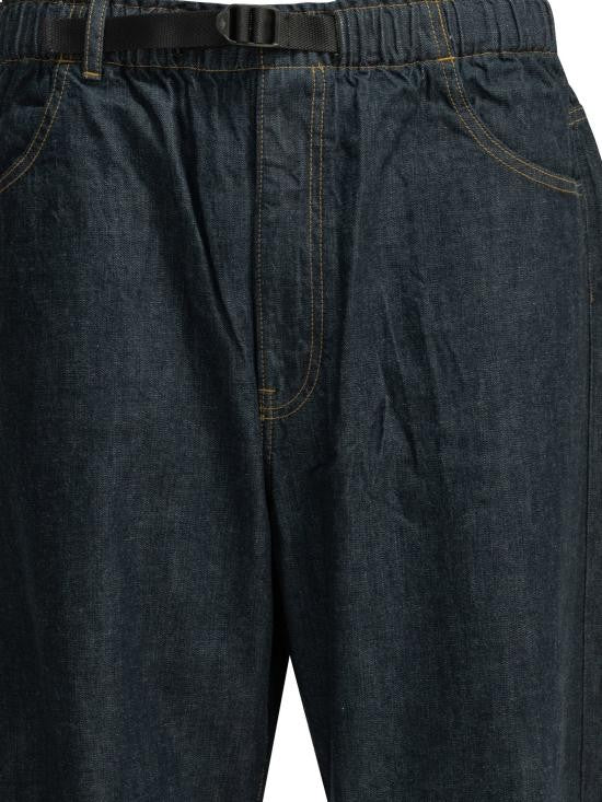 Danton Relaxed Fit Denim Pants With Tapered Leg And Integrated Belt
