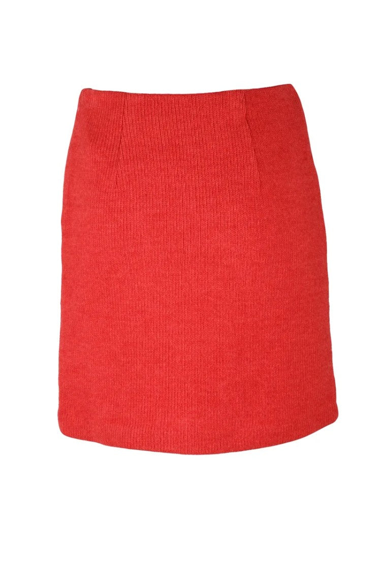 Elisabetta Franchi Knit Skirt - Red