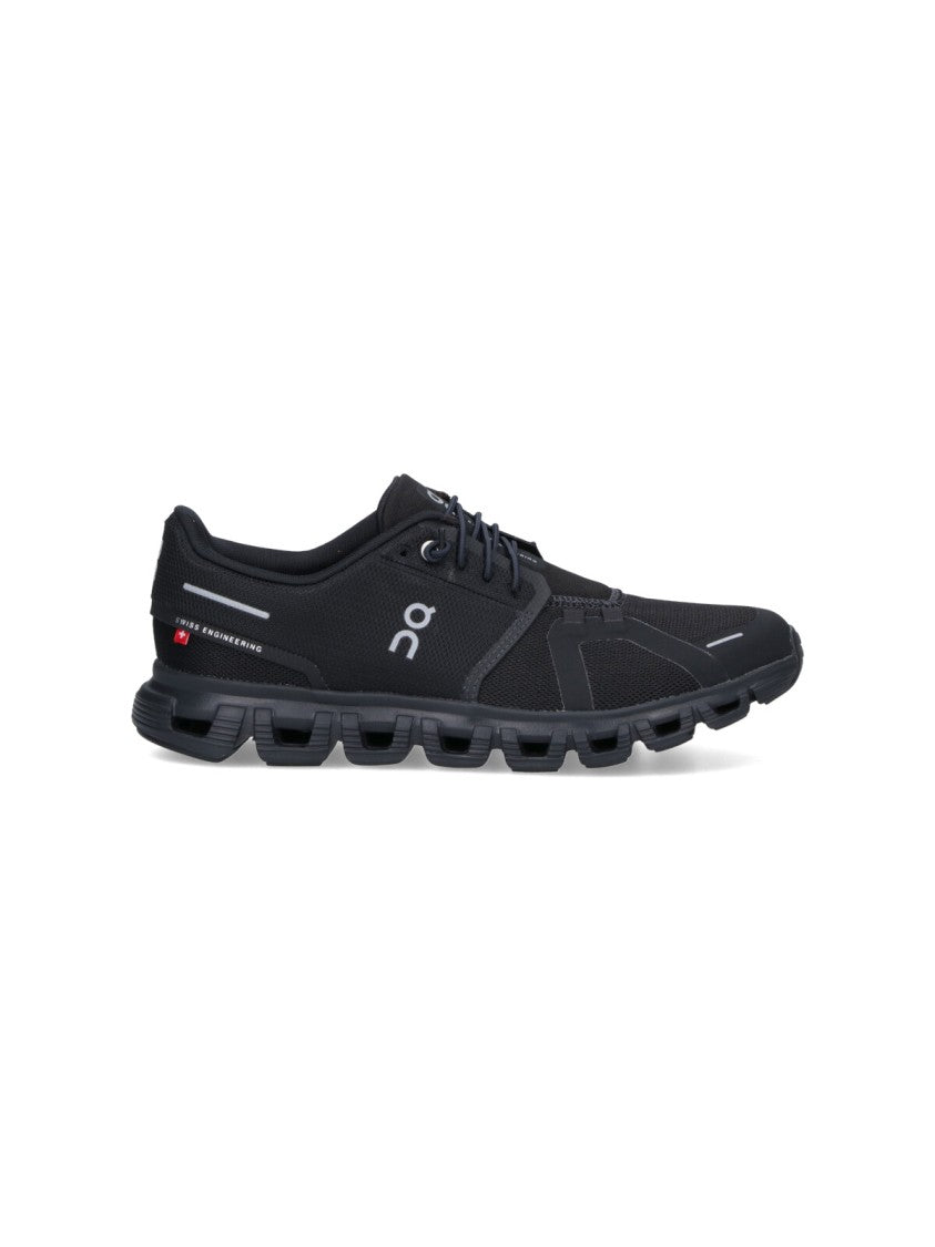 On Low-Profile Mesh Sneakers With Rounded Toe And Textured Sole