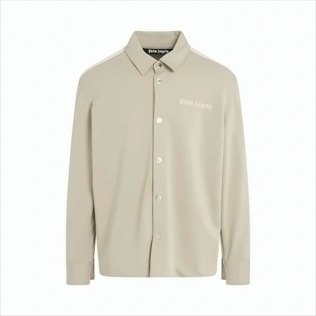 Palm Angels Long-Sleeve Button-Down Shirt With Subtle Logo