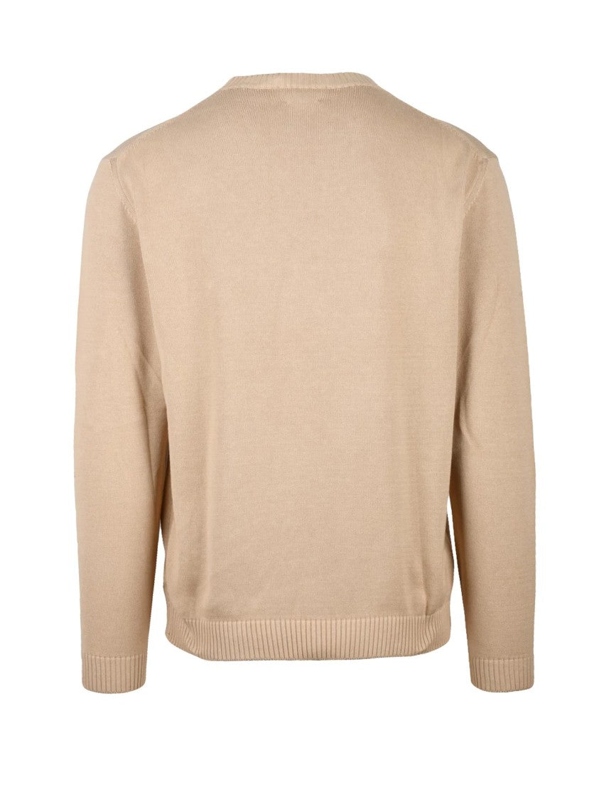 Daniele Fiesoli Beige Relaxed Cotton Pullover