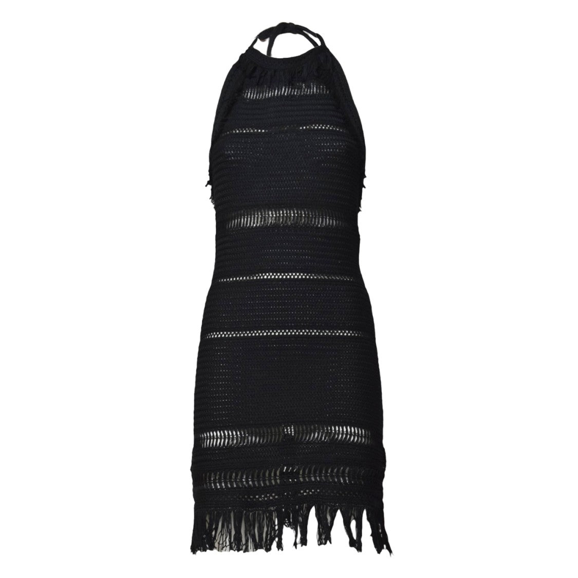 Isabel Marant Étoile Intricate Macramé Trapeze Mini Dress