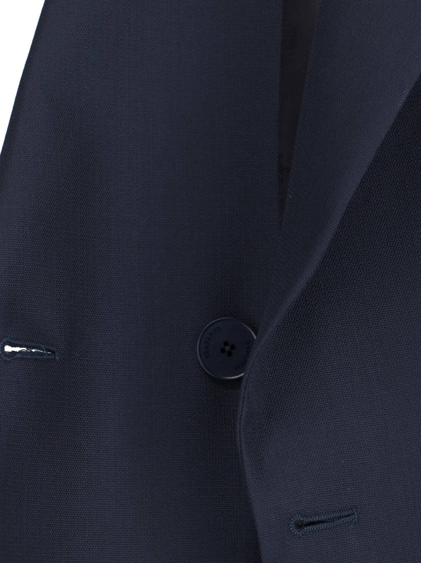 Seafarer Navy Double-Breasted Blazer