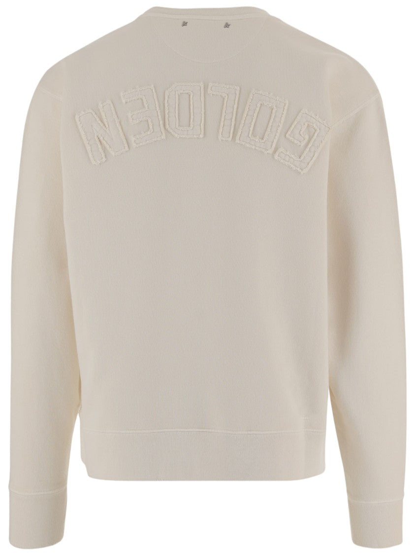 Golden Goose Ivory Cotton Double Star Sweatshirt