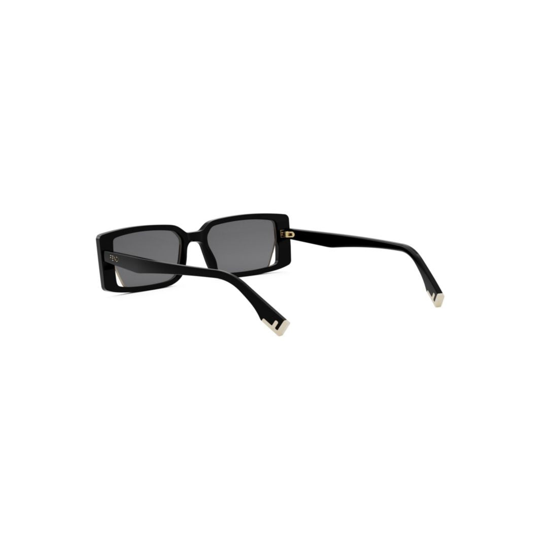 Fendi Fe40164i Rectangular Black Acetate Sunglasses