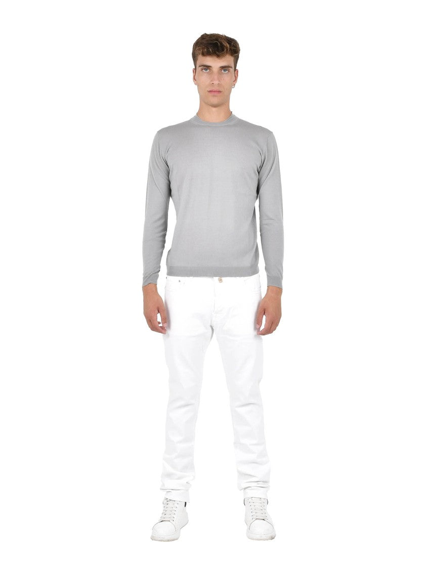 Low Brand Fitted Crewneck Sweater In Extra-Fine Wool