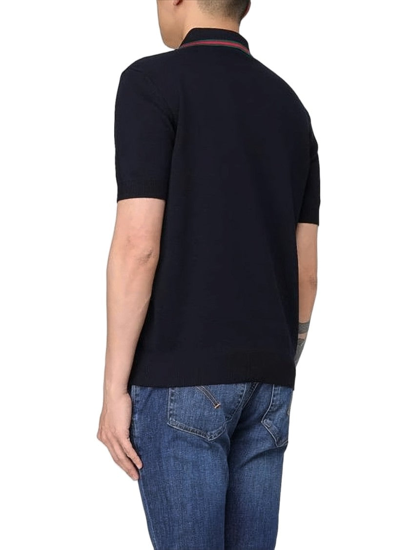 Gucci Short-Sleeved Polo Shirt With Iconic Stripe Detailing