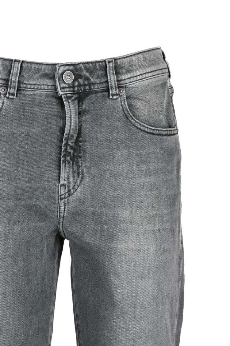 Diesel Grey Straight Denim Jeans