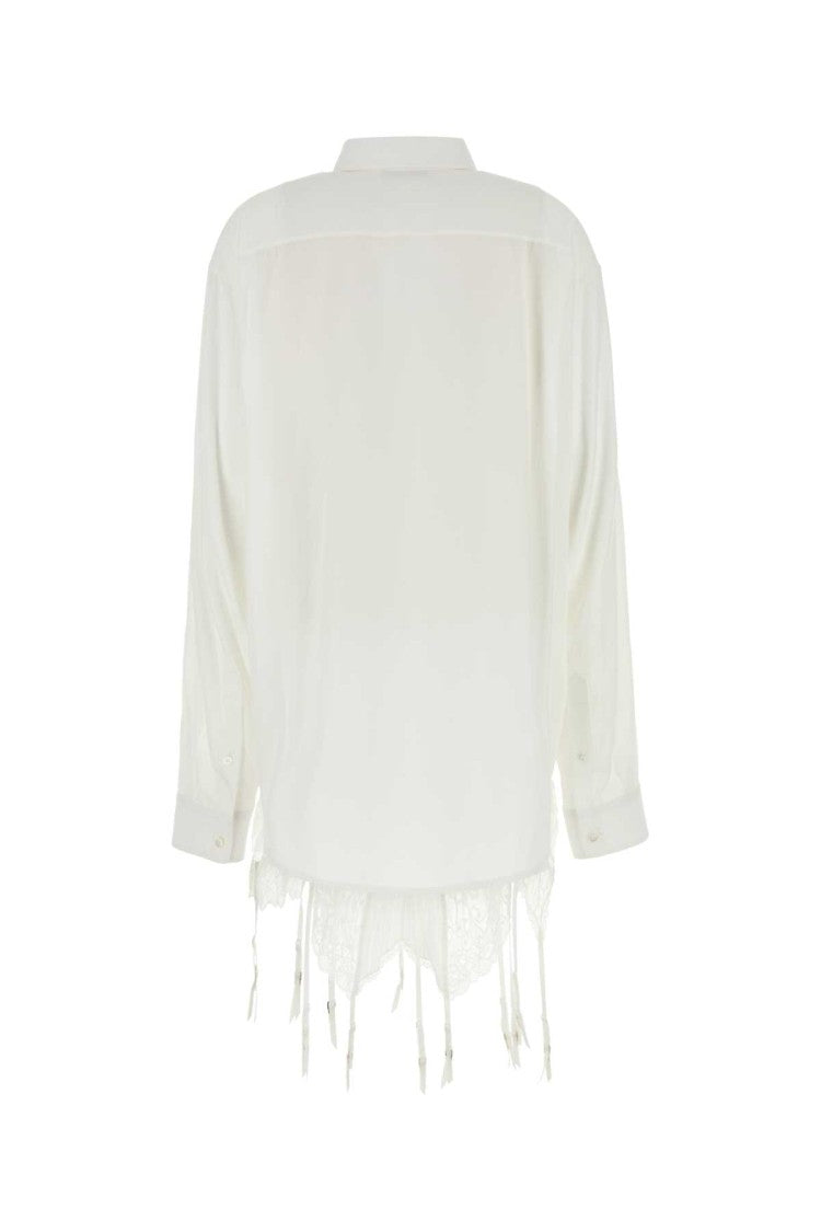 Balenciaga White Lyocell Oversize Shirt