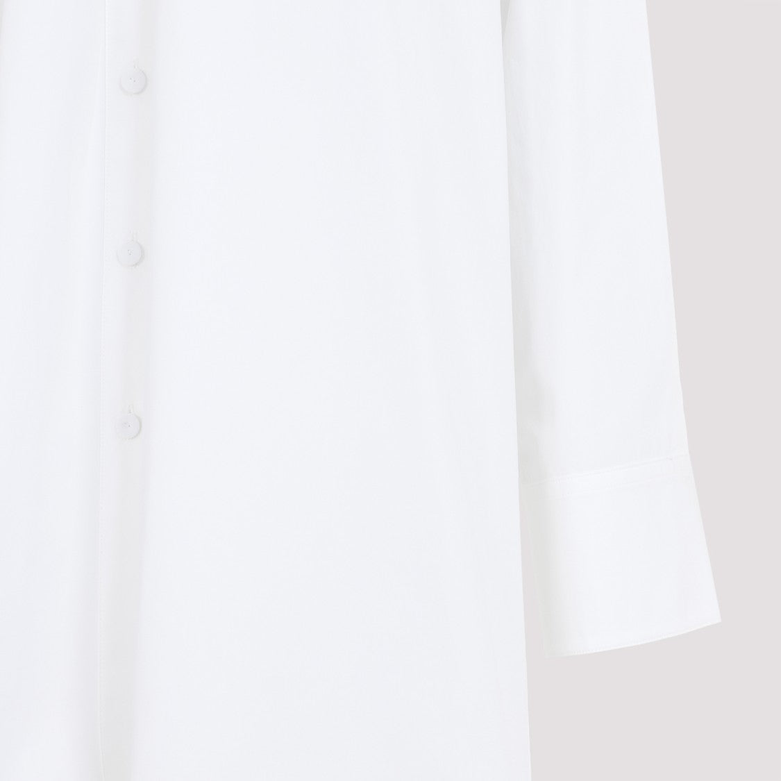 Jil Sander Optic White Cotton Shirt