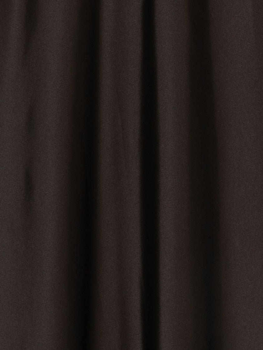 Dexterior Midi-Length Gray Skirt With Elastic Waistband