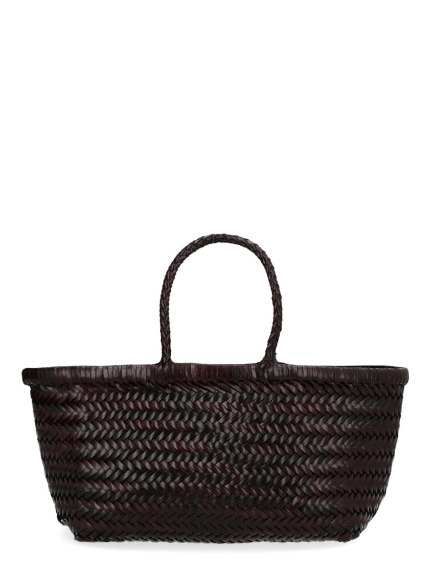 Dragon Diffusion Triple Jump Woven Leather Basket Bag