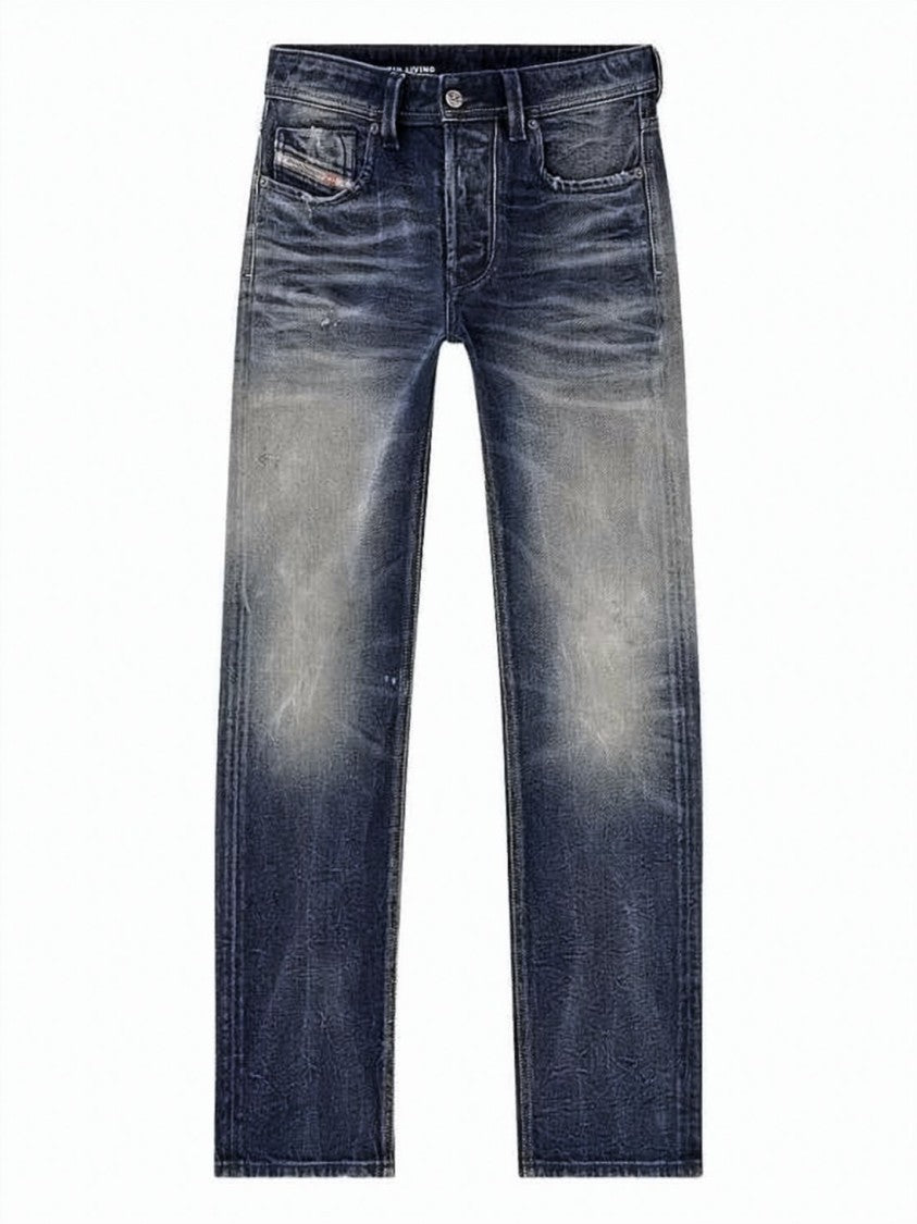 Diesel Regular Fit Denim Jeans With Classic Five-Pocket Design