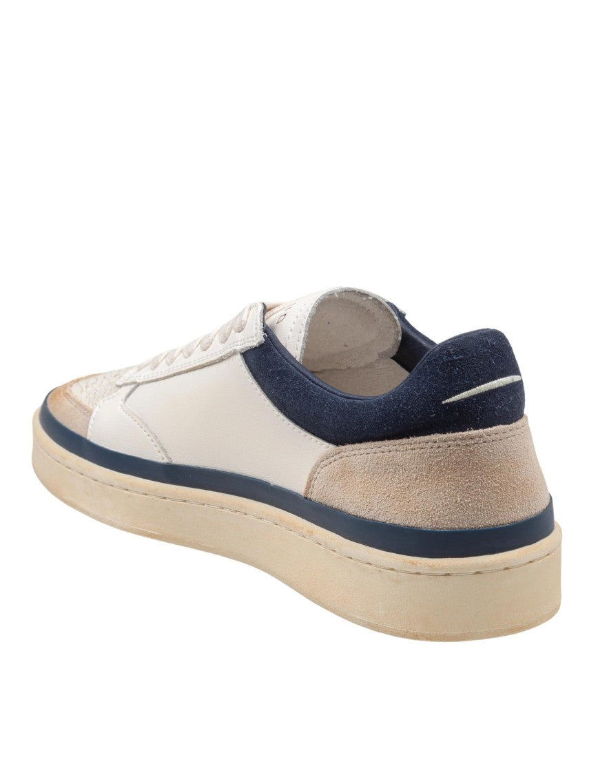 Ghoud Pads Crack Sneakers In White
