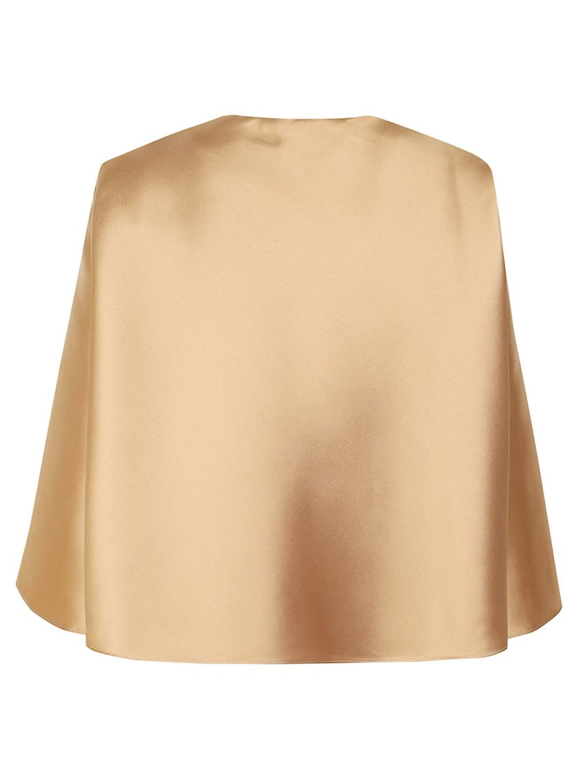 Alberta Ferretti Tailored Jacket With Round Neckline And Flowing Sleeves