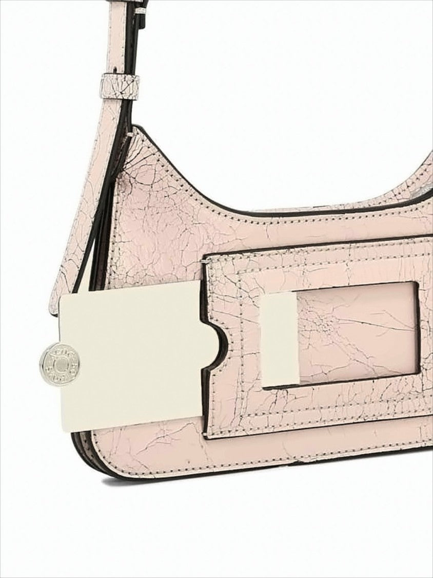 Acne Studios Textured Leather Shoulder Bag With Adjustable Strap