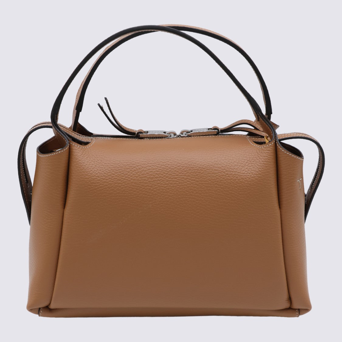 Tod's Structured Handbag With Pebbled Texture And Silver-Tone Hardware