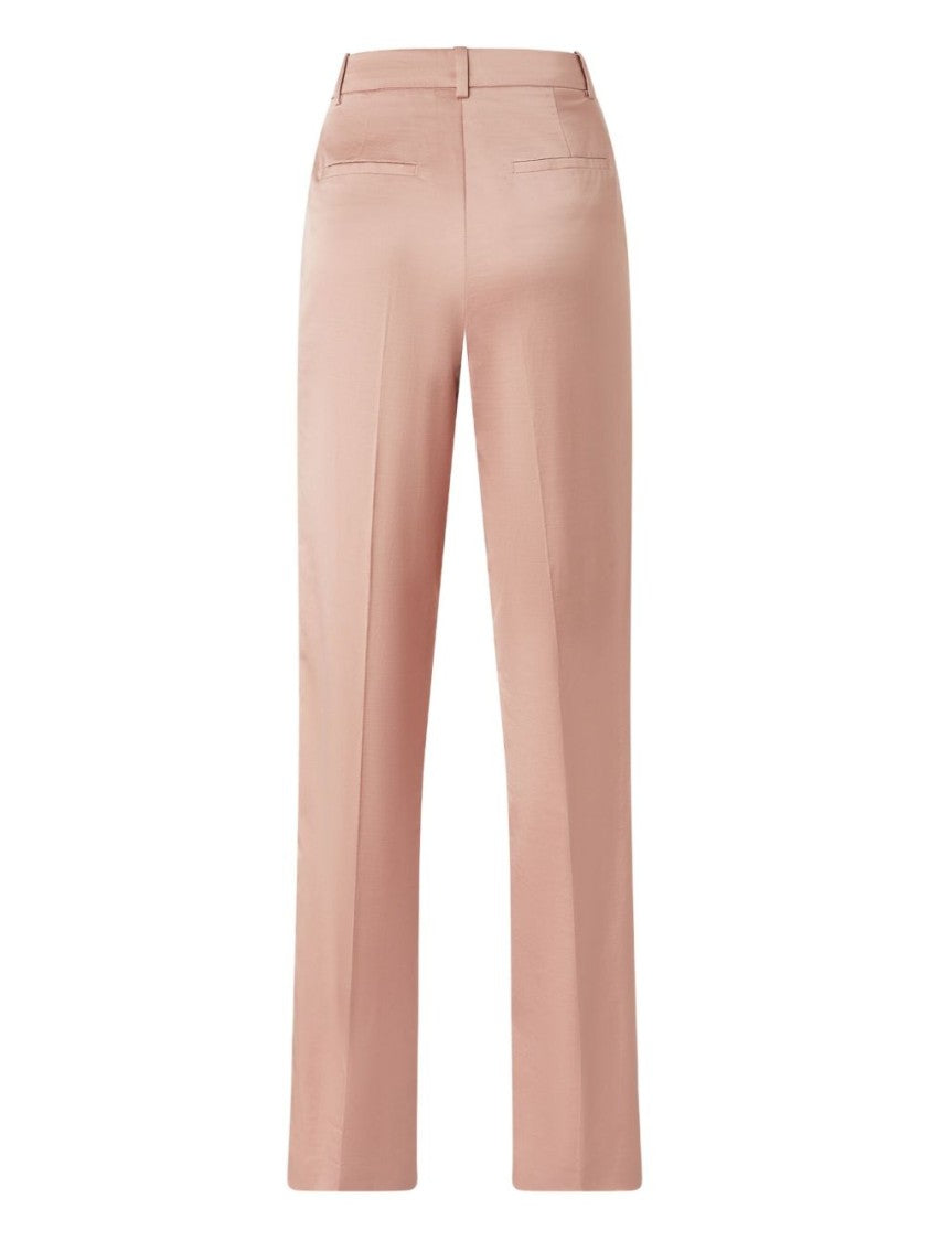 Pinko Tailored Pink Trousers With Structured Waistband